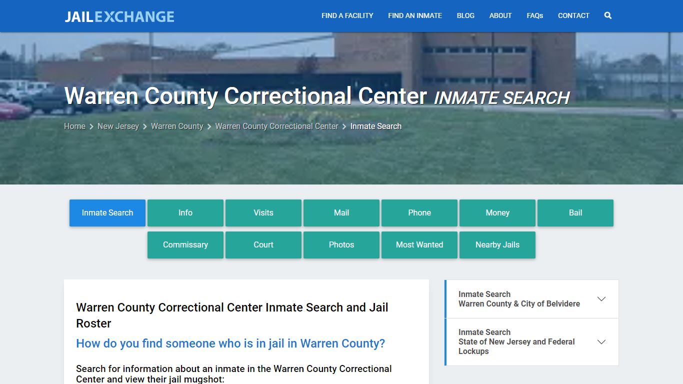 Warren County Correctional Center Inmate Search - Jail Exchange